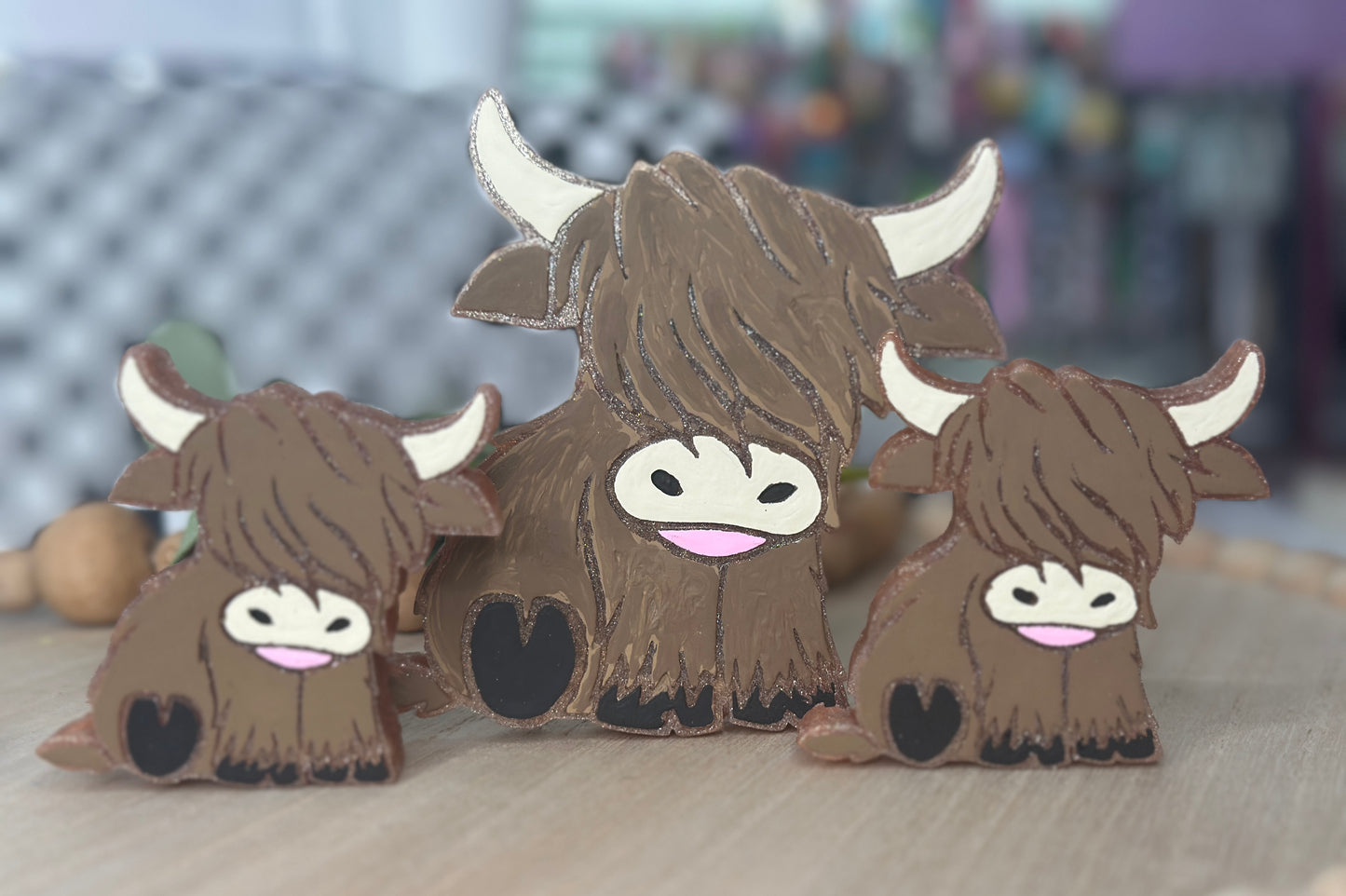 Shaggy Cow Freshie and Vent Clip Set