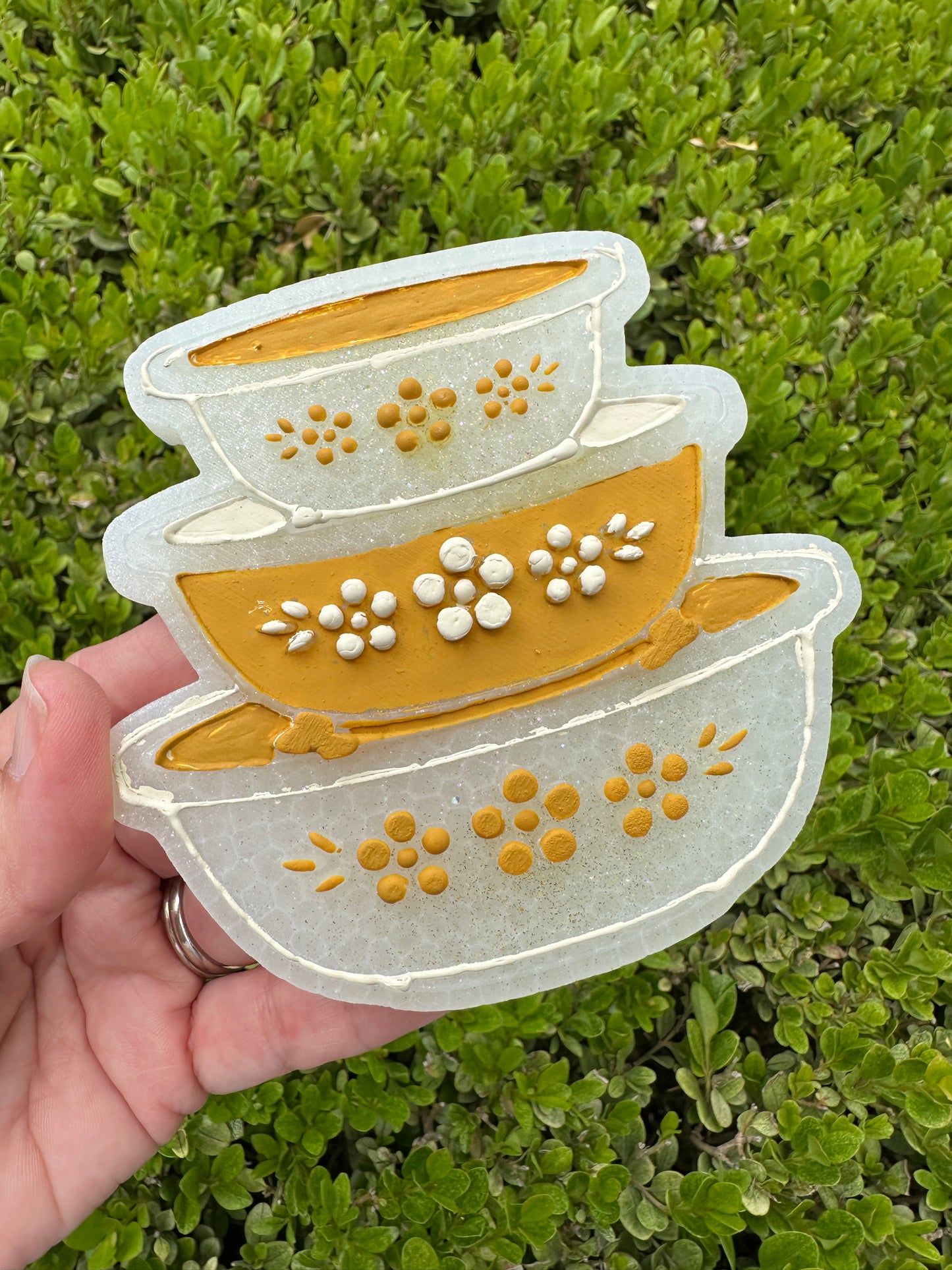 Gold Vintage Pyrex Bowls