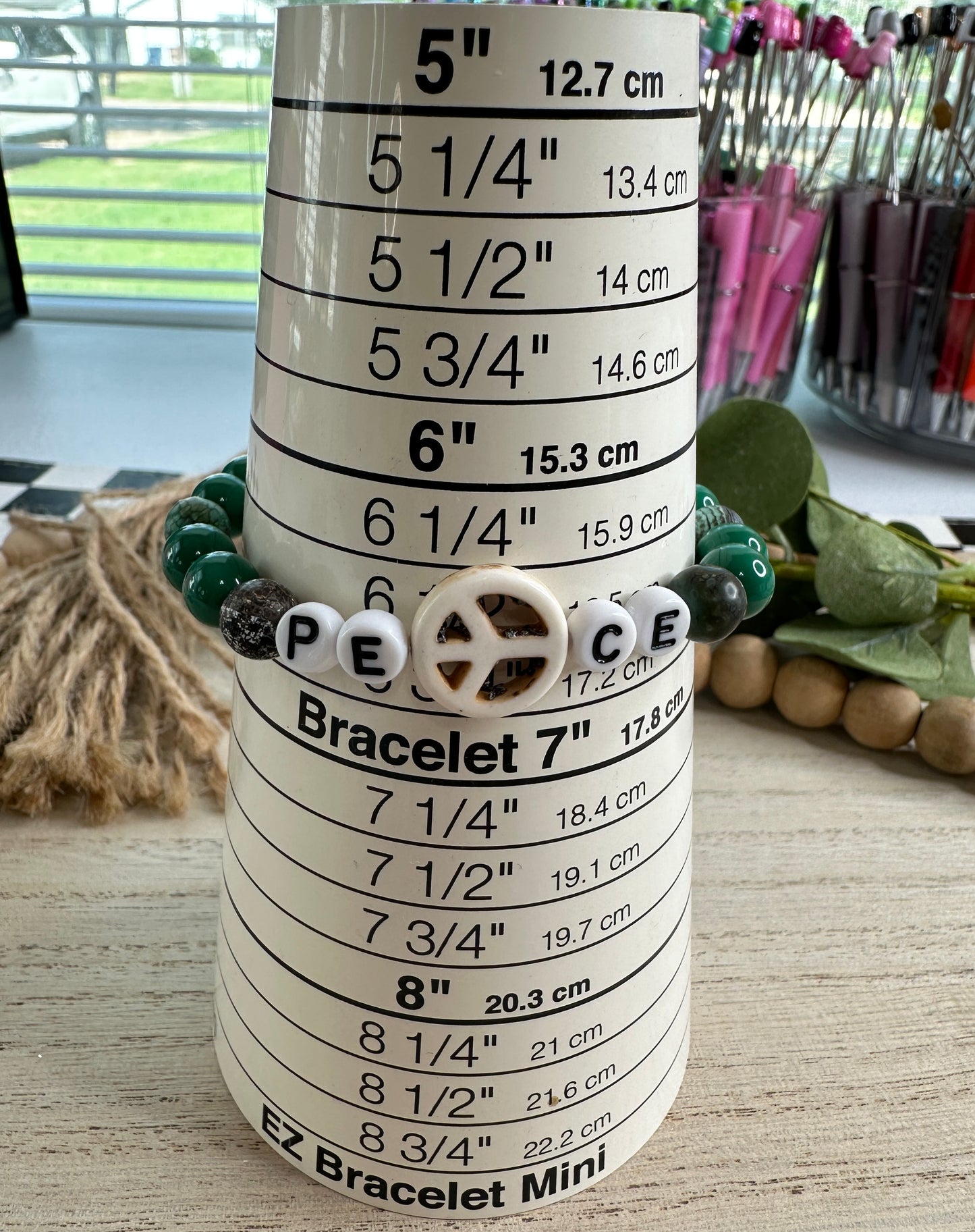 BRACELET #10 green peace