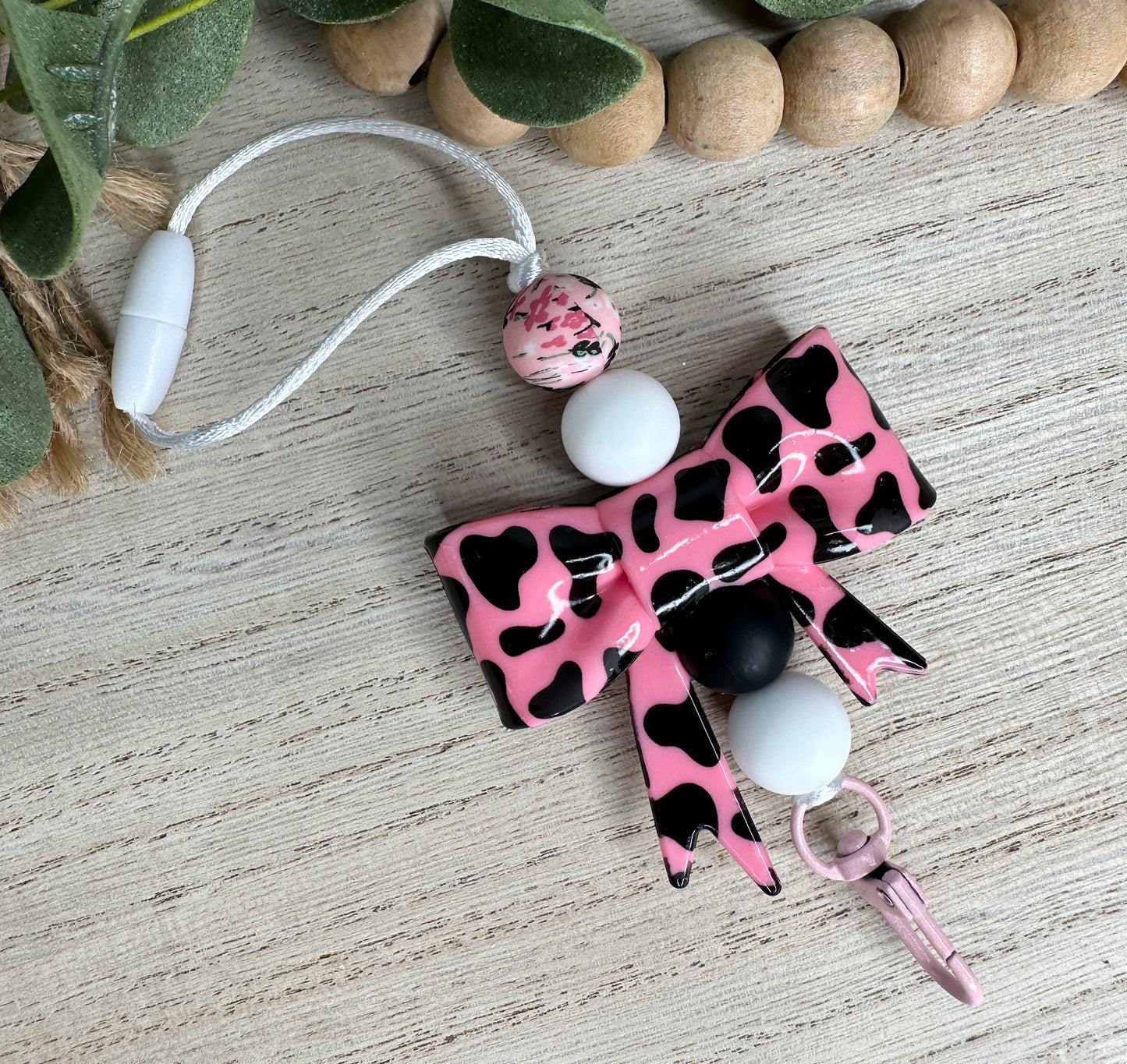Freshie Hanger #45 Pink Cow Bow