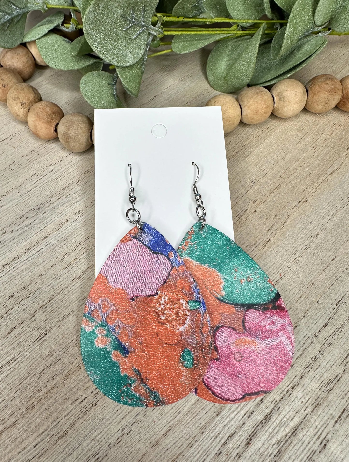 Watercolor Design Earring