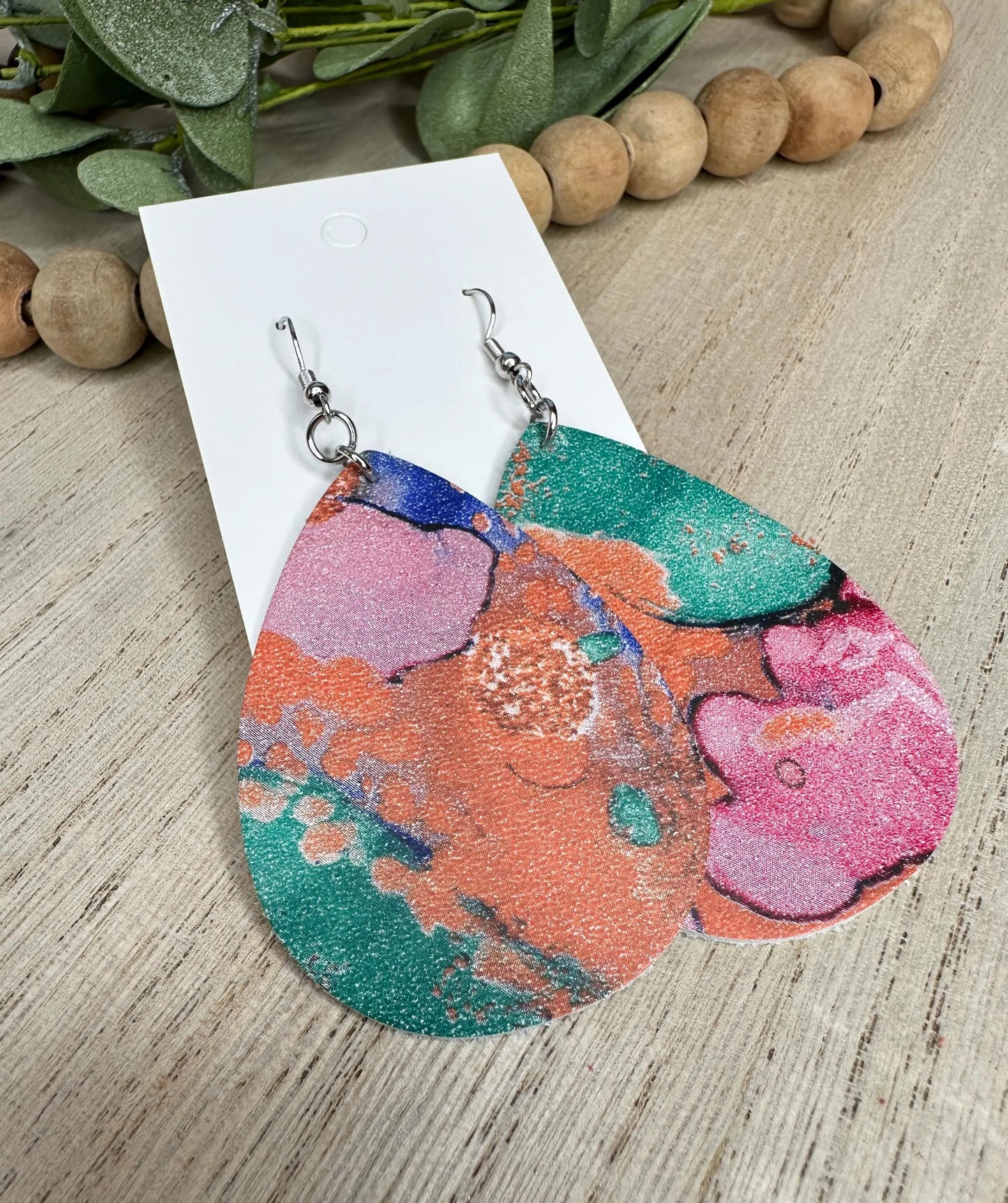 Watercolor Design Earring