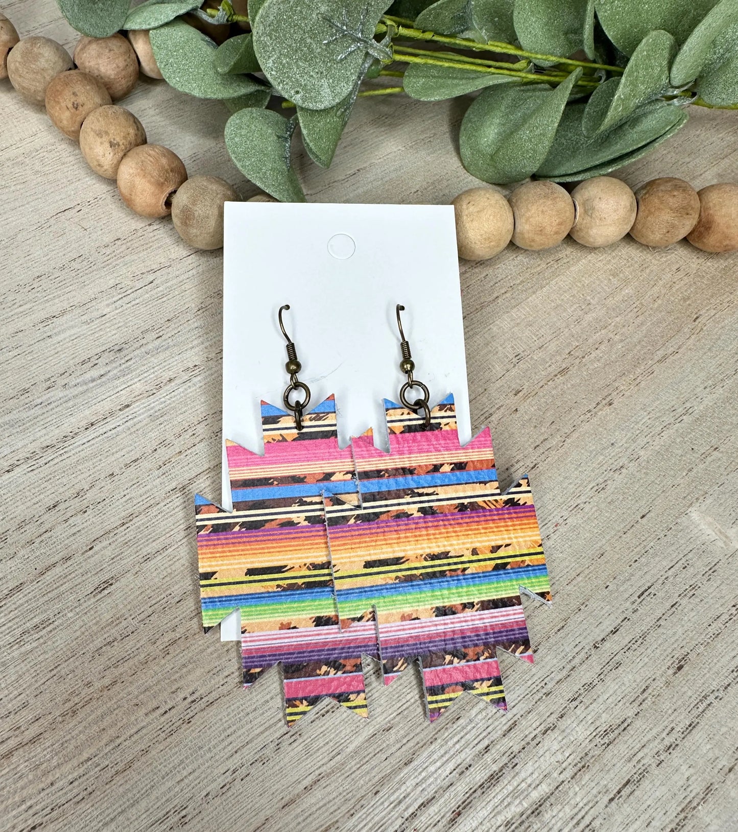 Serape Aztec Earring