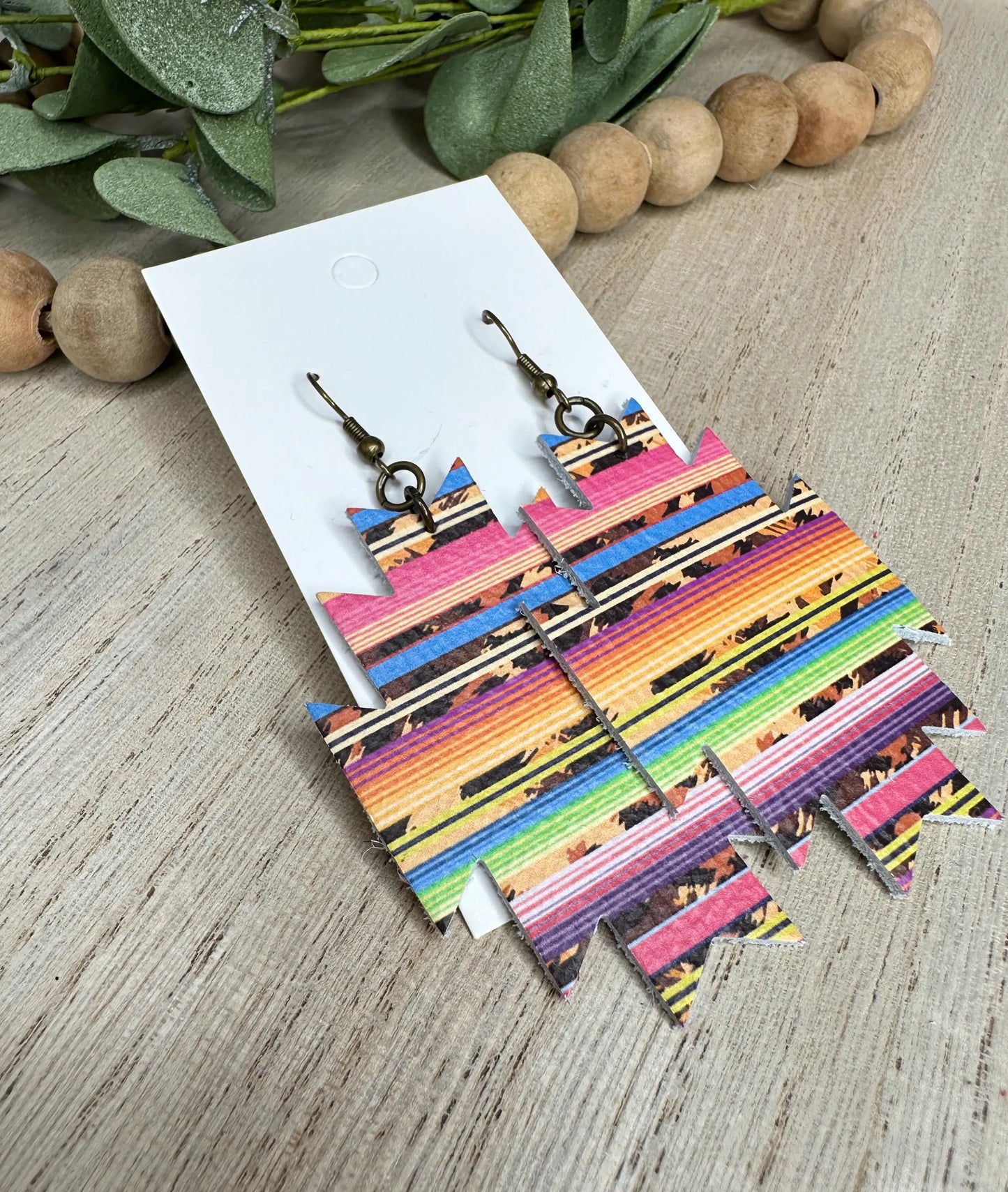 Serape Aztec Earring