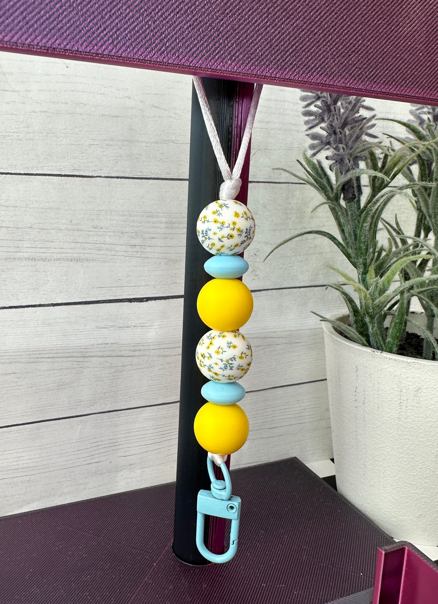 Freshie Hanger #32 yellow blue floral