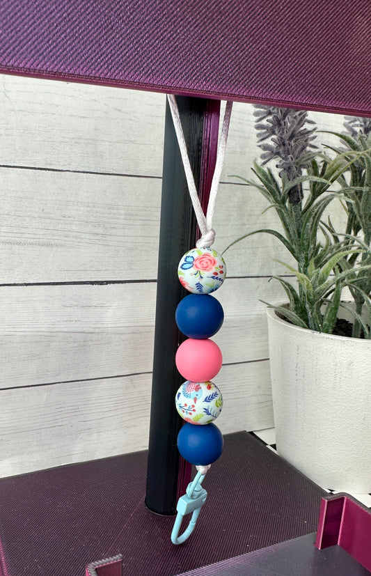 Freshie Hanger #38 Blue Pink Floral