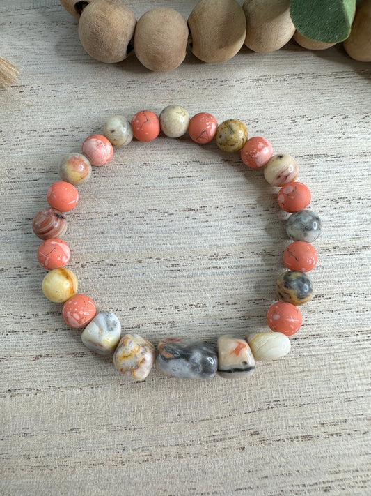 BRACELET #12 coral neutral