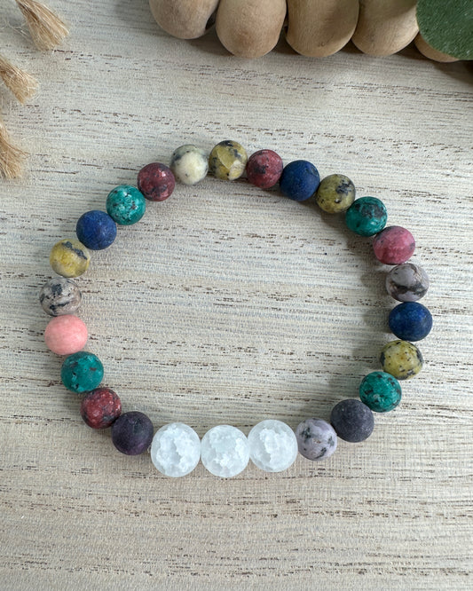 BRACELET #9 multicolor white
