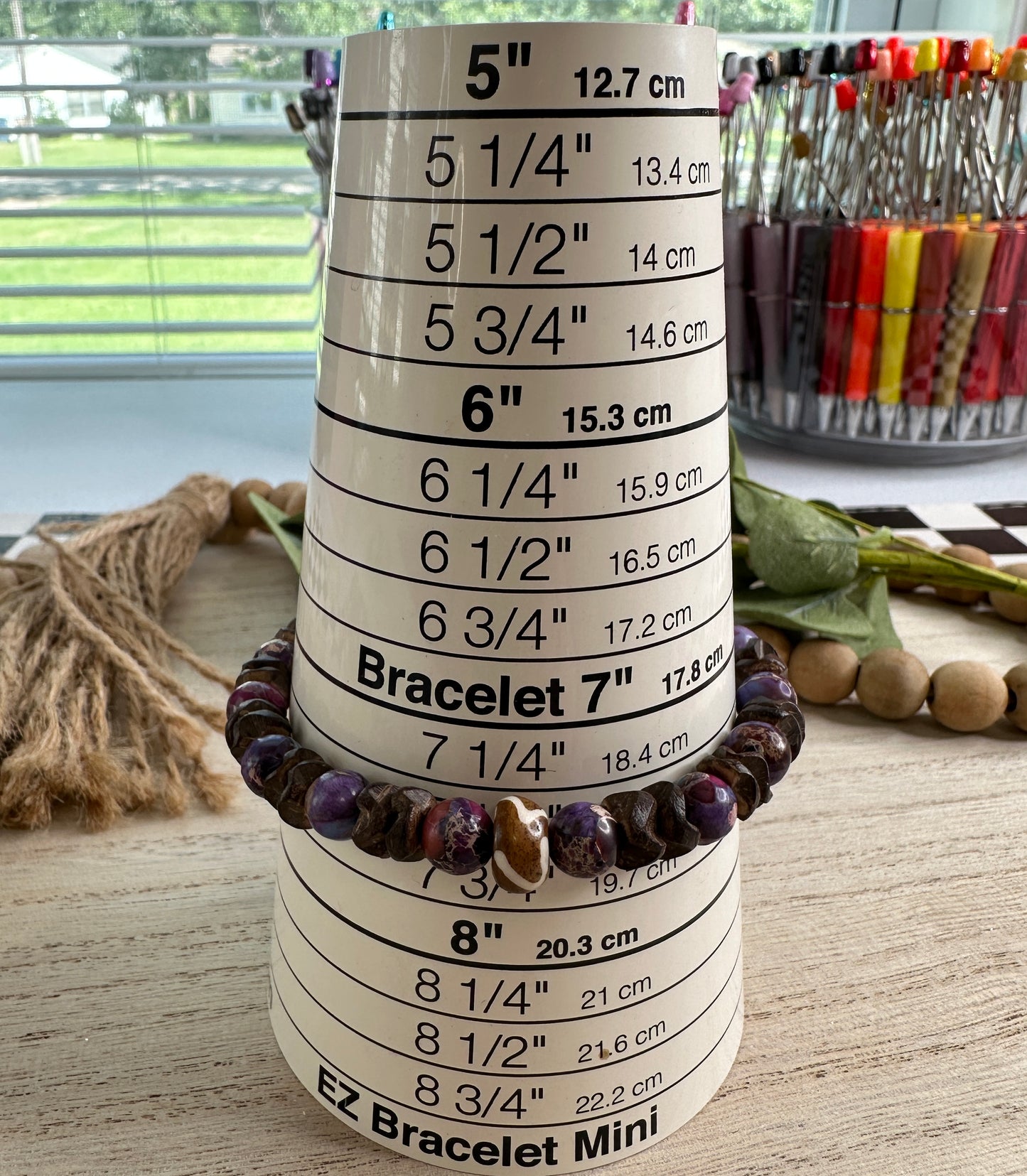 BRACELET #8 purple brown