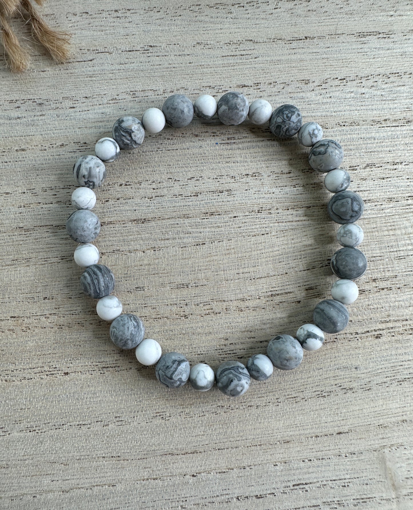 BRACELET #5 Grey and white