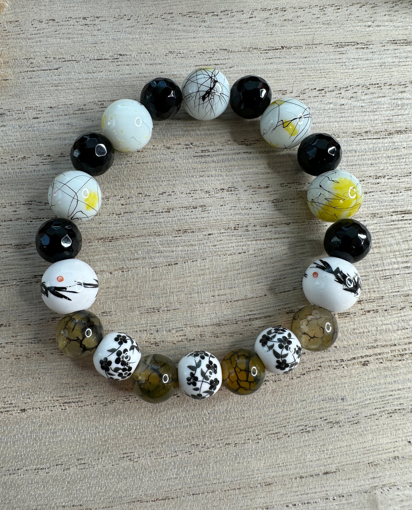 BRACELET #2 Black and yellow
