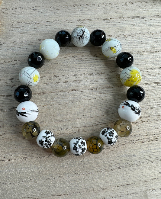 BRACELET #2 Black and yellow