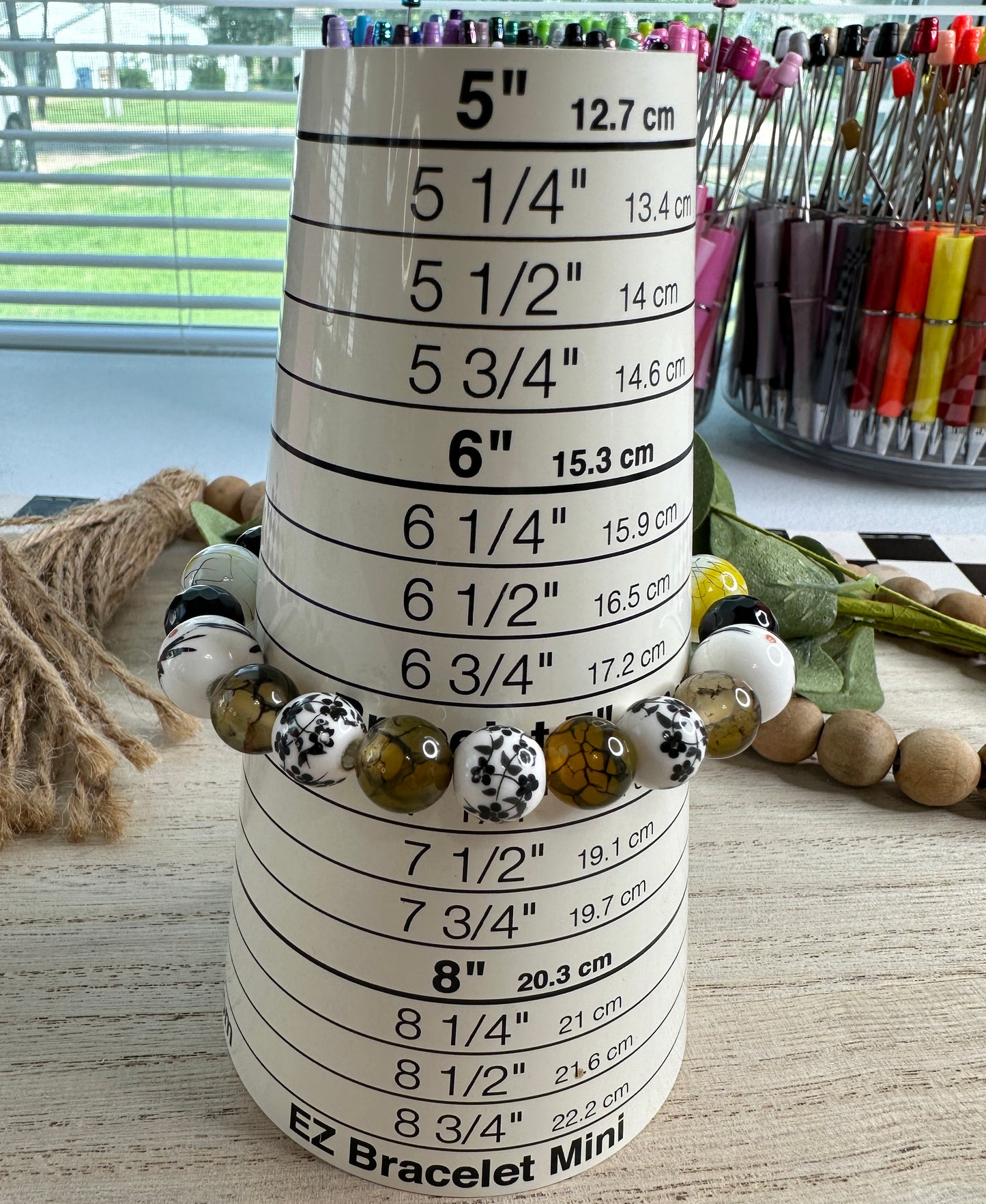 BRACELET #2 Black and yellow