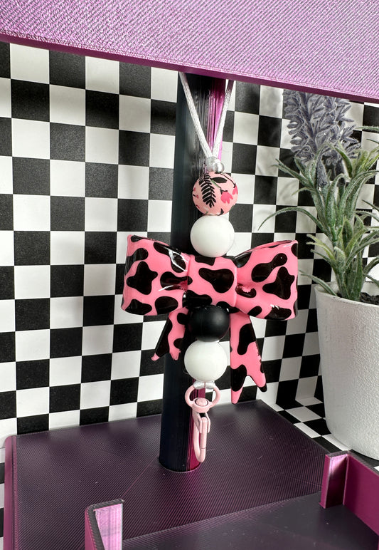Freshie Hanger #45 Pink Cow Bow