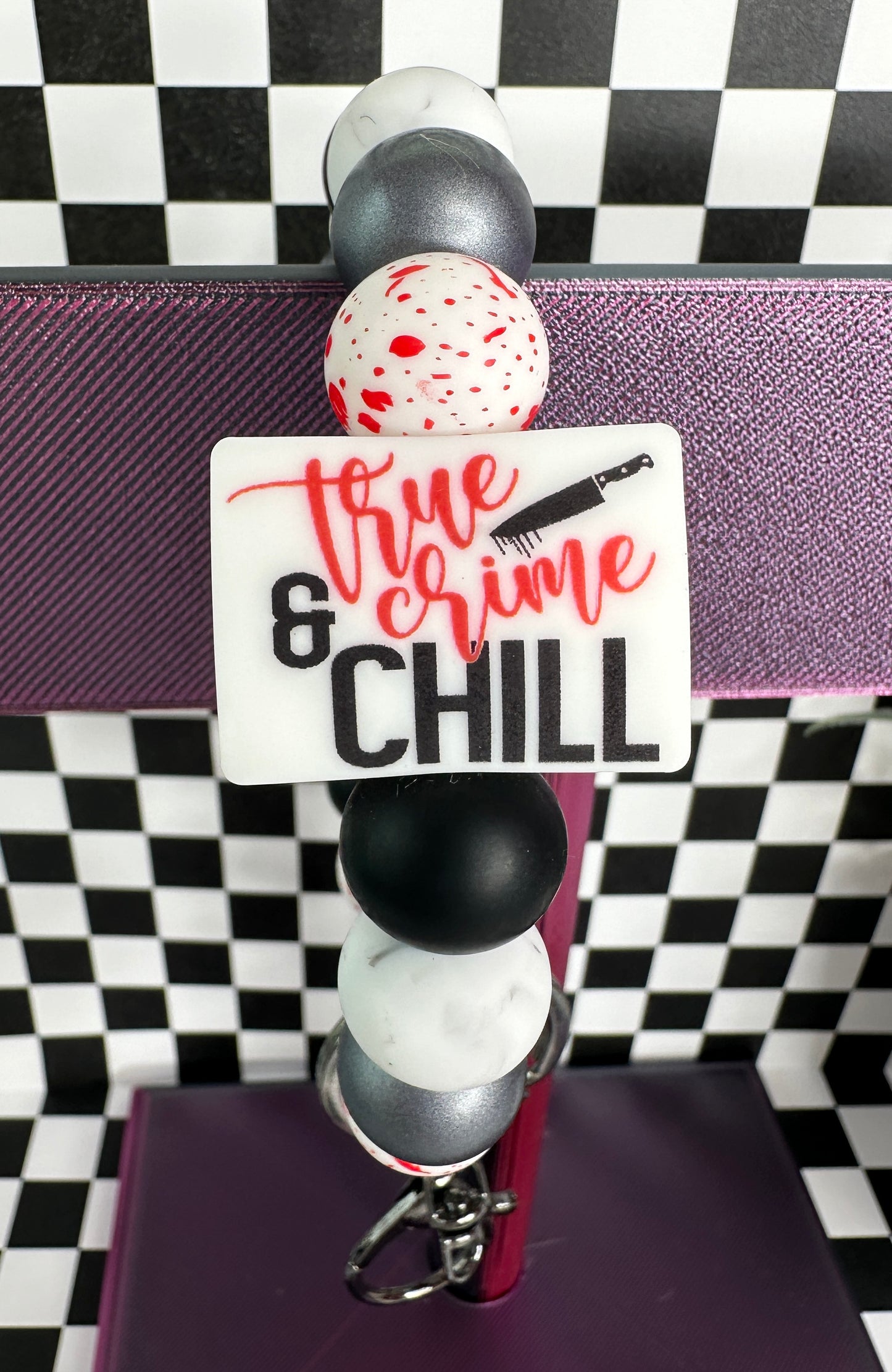 Wristlet Keychain #3 True Crime And Chill