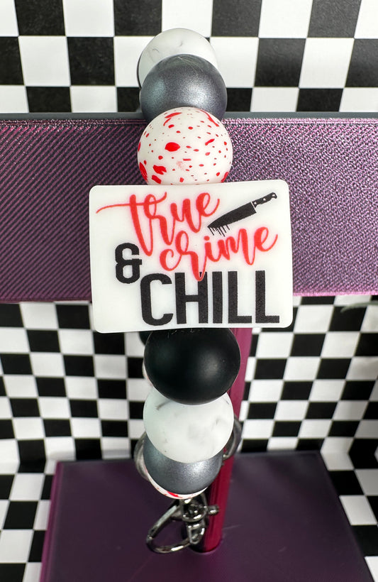 Wristlet Keychain #3 True Crime And Chill