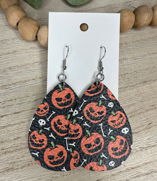 Halloween Jack-O-Lantern Teardrop