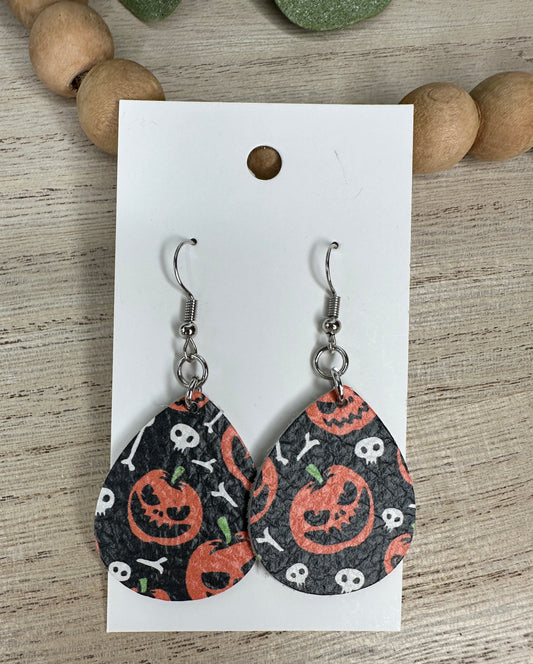 Mini Halloween Jack-O-Lantern Teardrop