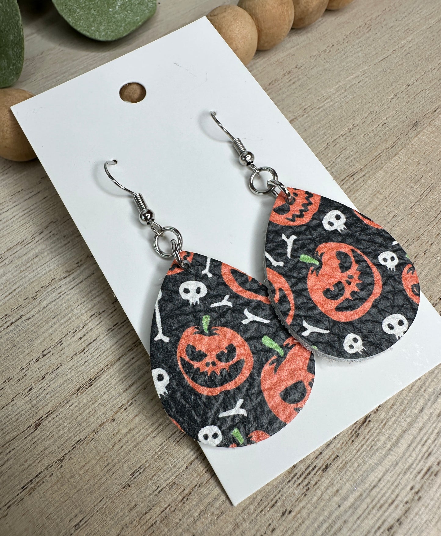 Mini Halloween Jack-O-Lantern Teardrop