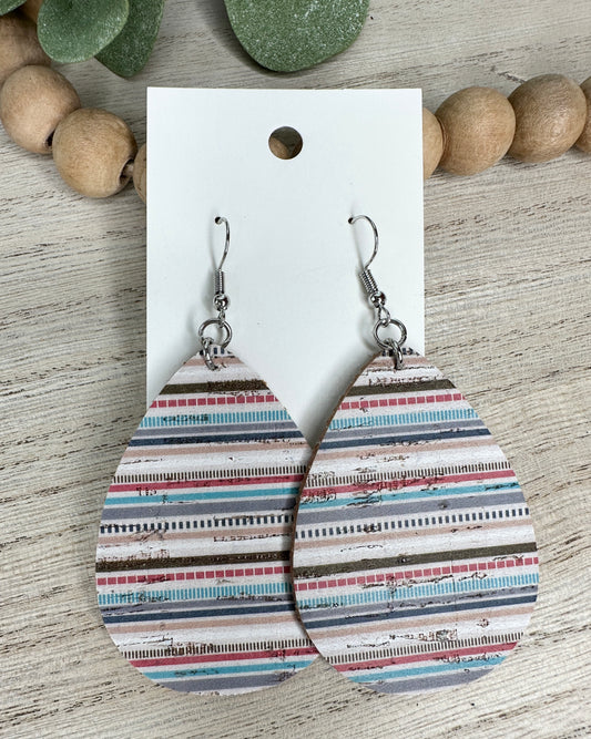 Set Sail Stripes Teardrop Earring