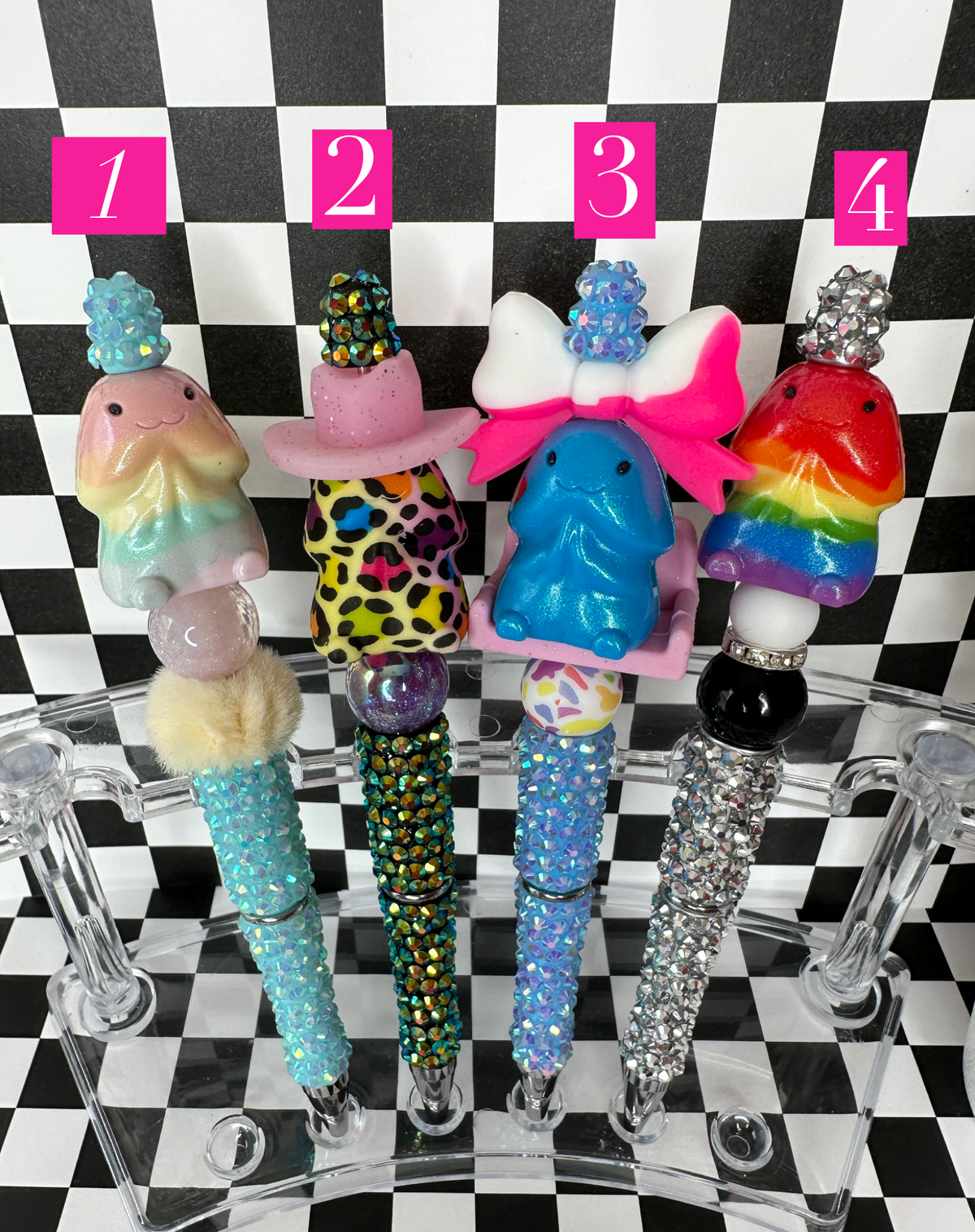 NEW Rhinestone Adult Richard 3D Beaded Pens