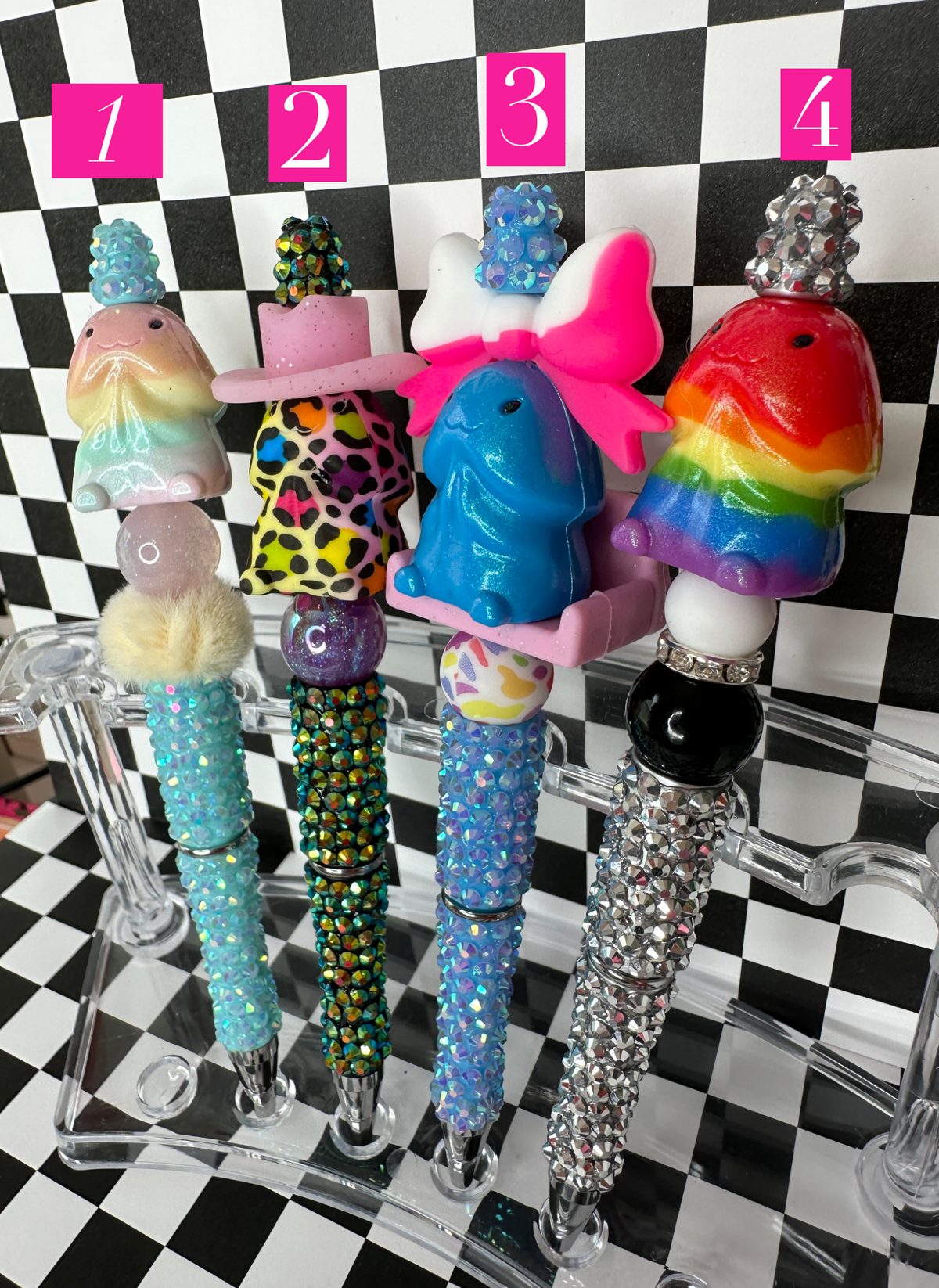 NEW Rhinestone Adult Richard 3D Beaded Pens