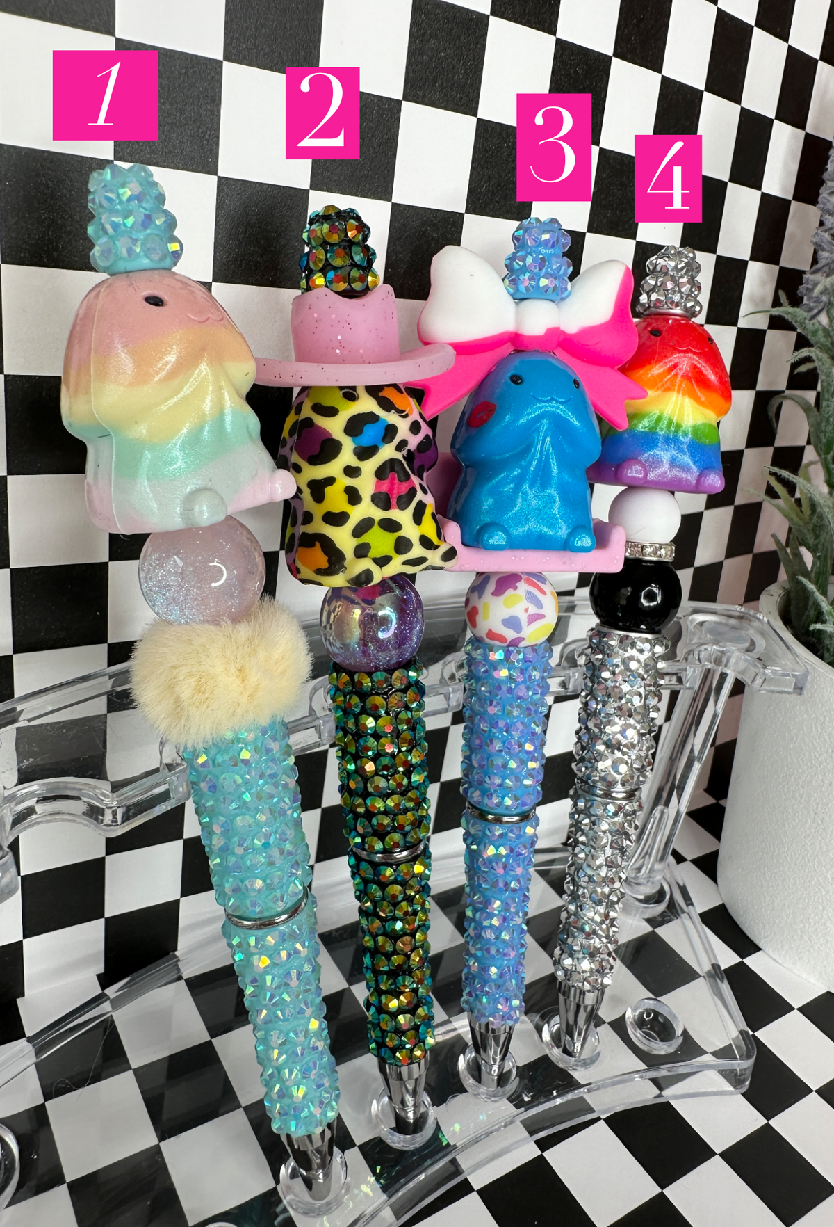 NEW Rhinestone Adult Richard 3D Beaded Pens