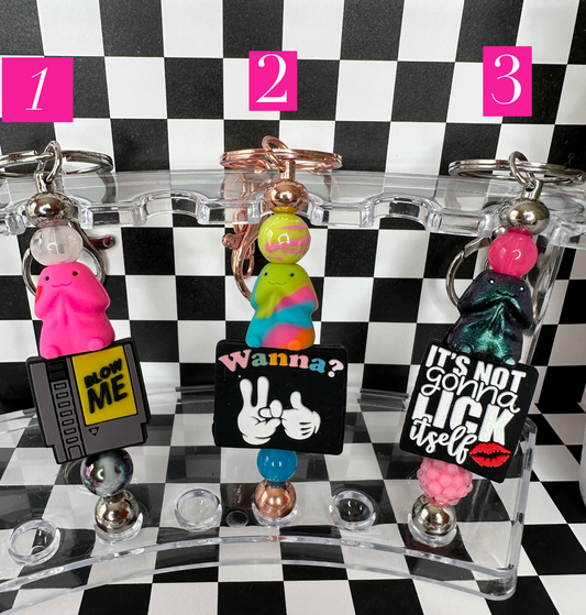 NEW Mini Richard 3D Beaded Keychains