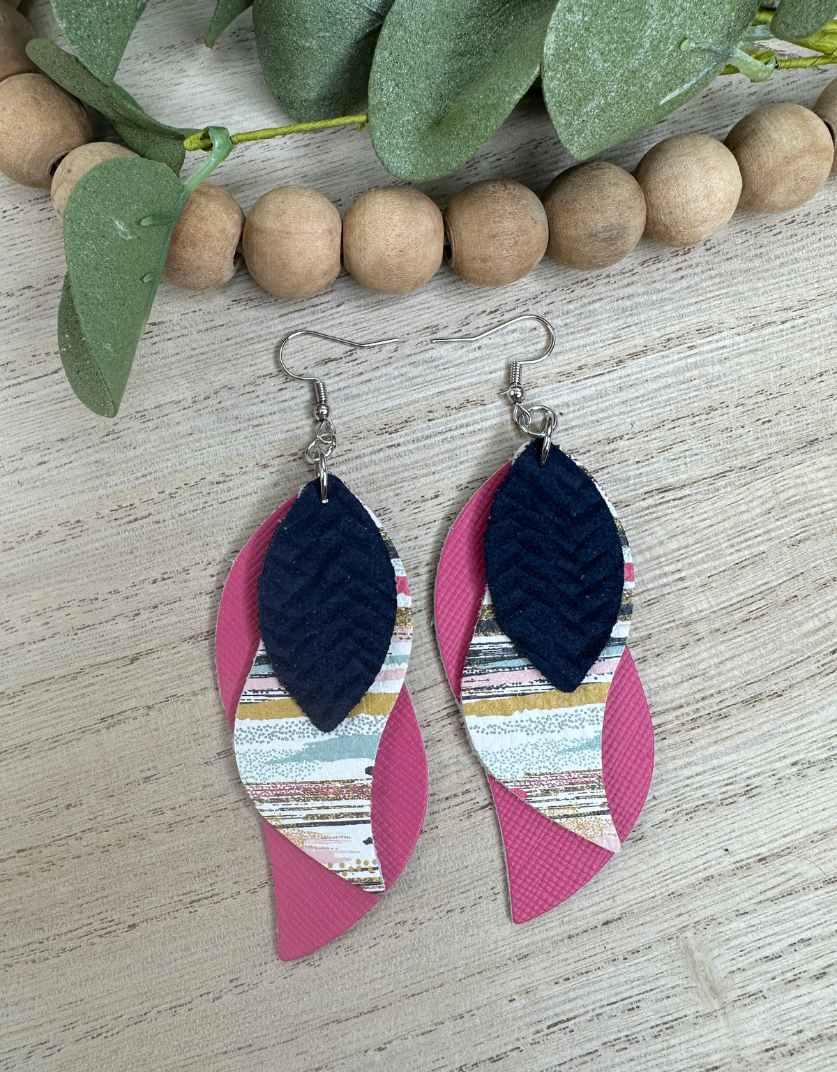 Layered Brushstroke Earring