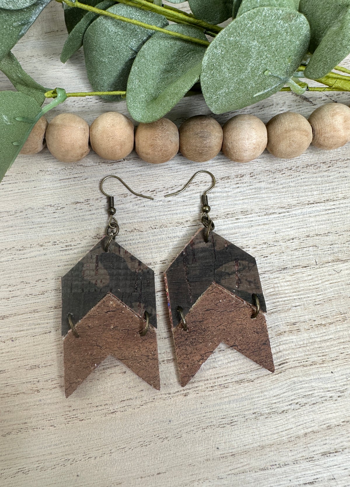 Arrow Wooded Camo Earring
