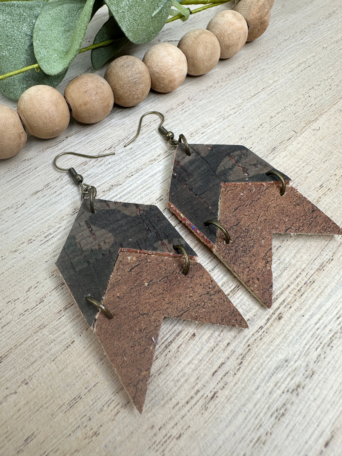 Arrow Wooded Camo Earring