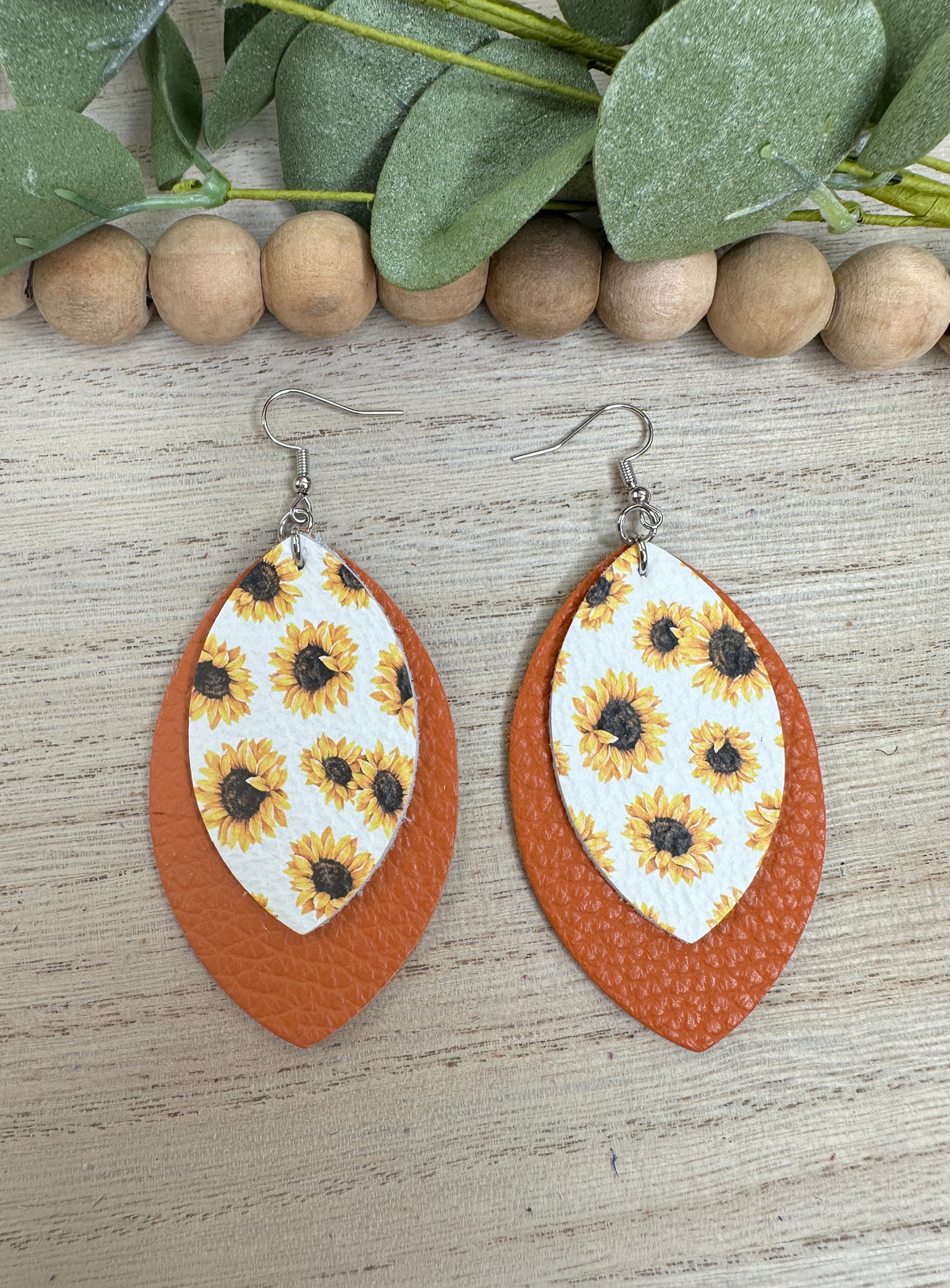 Sunflower Orange  Earring