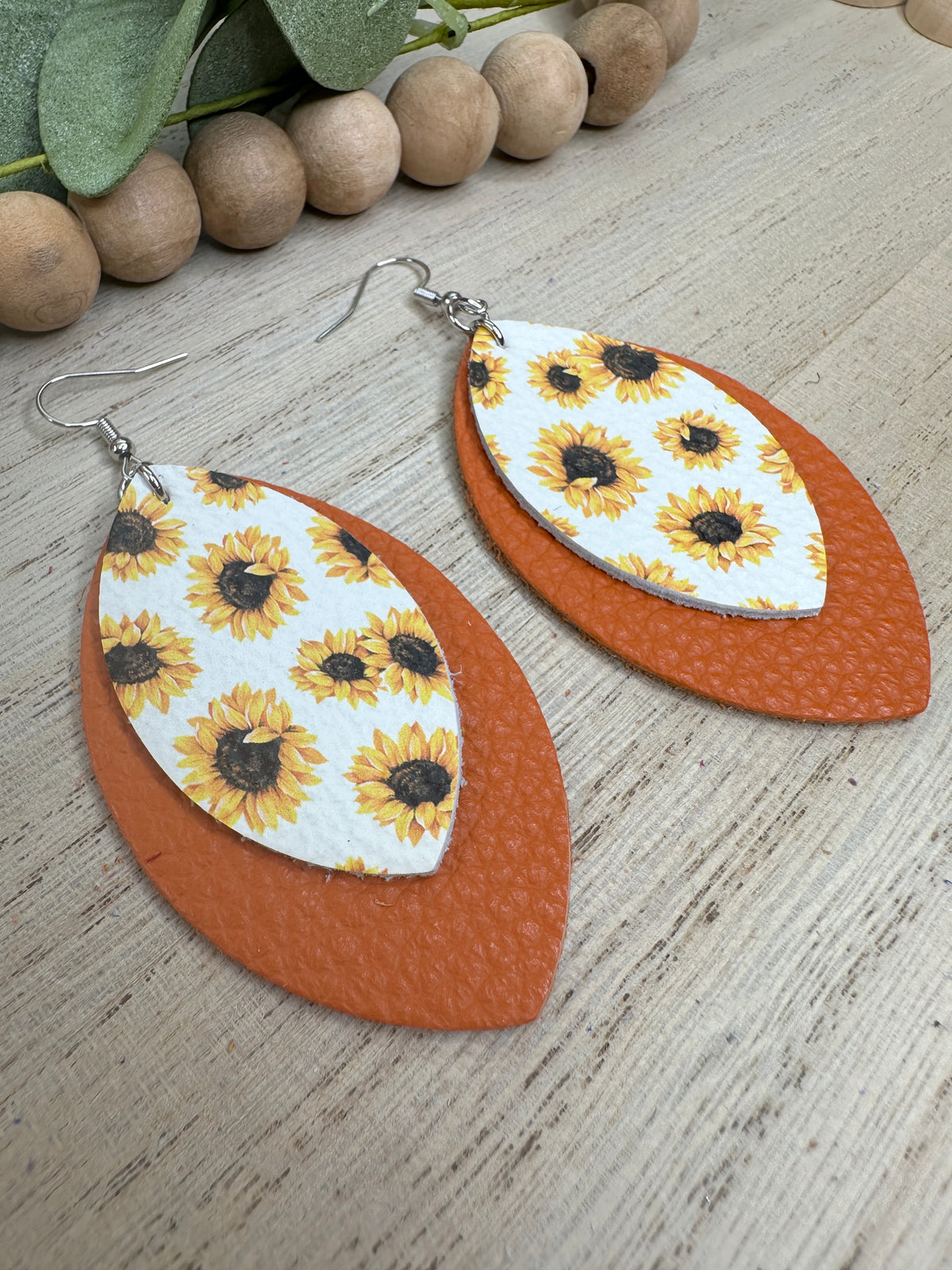 Sunflower Orange  Earring