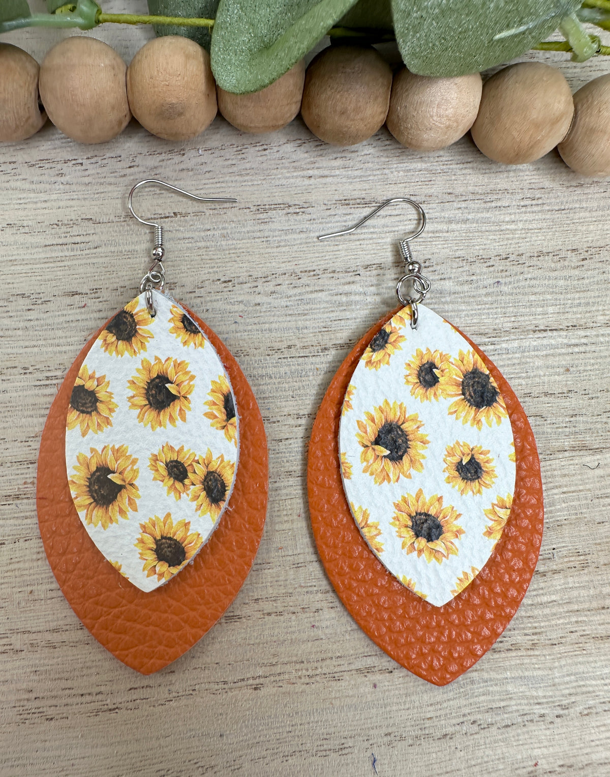 Sunflower Orange  Earring