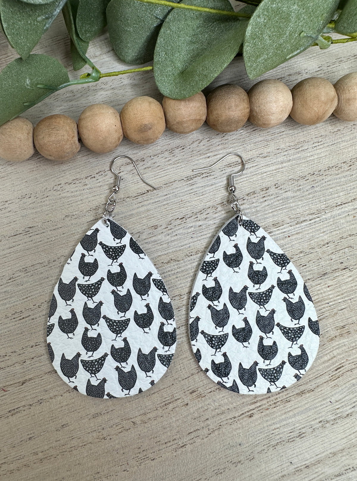 Chickens Teardrop Earring