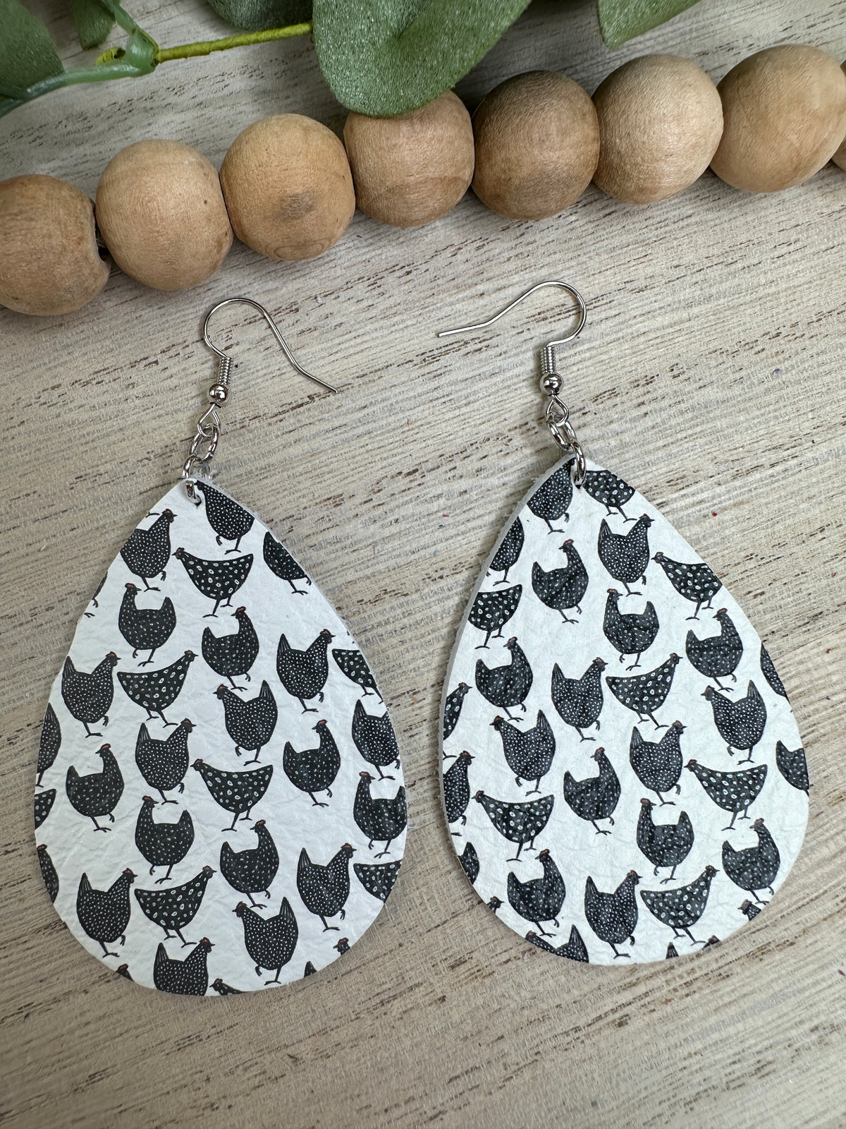 Chickens Teardrop Earring