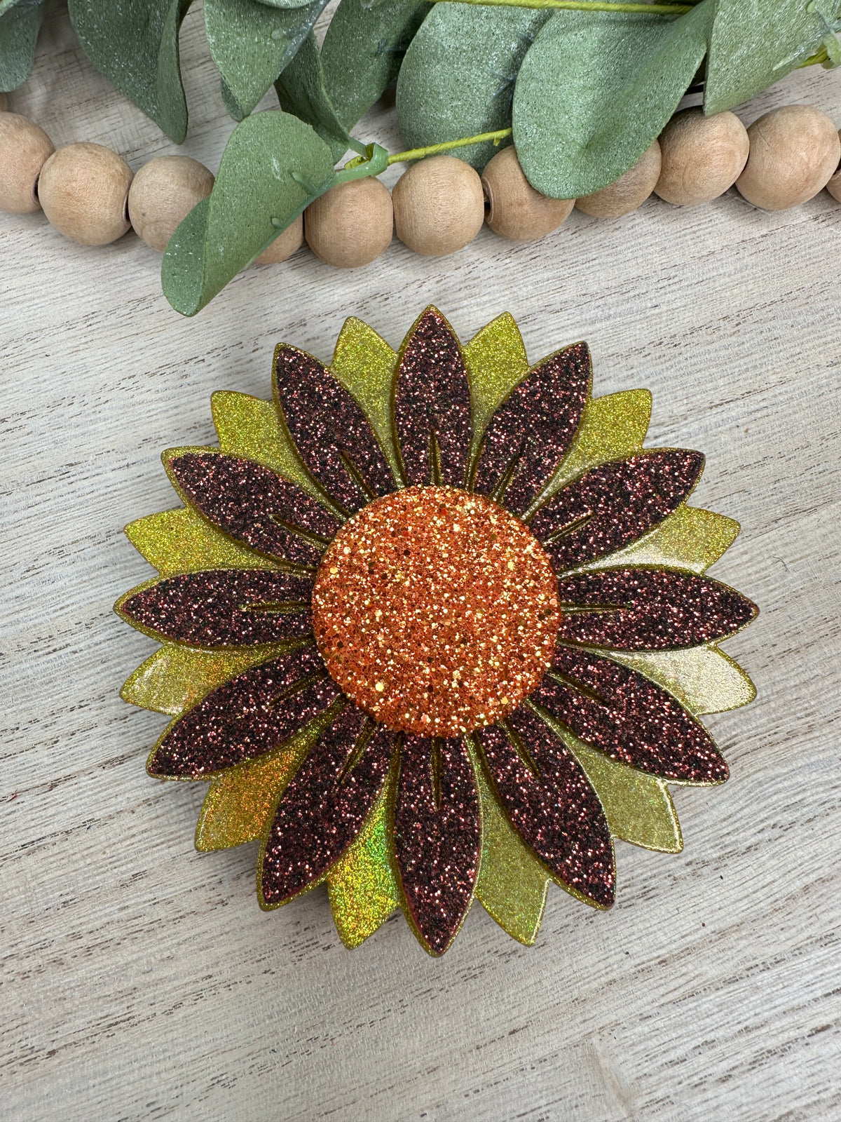 Gold and Glitter Sunflower