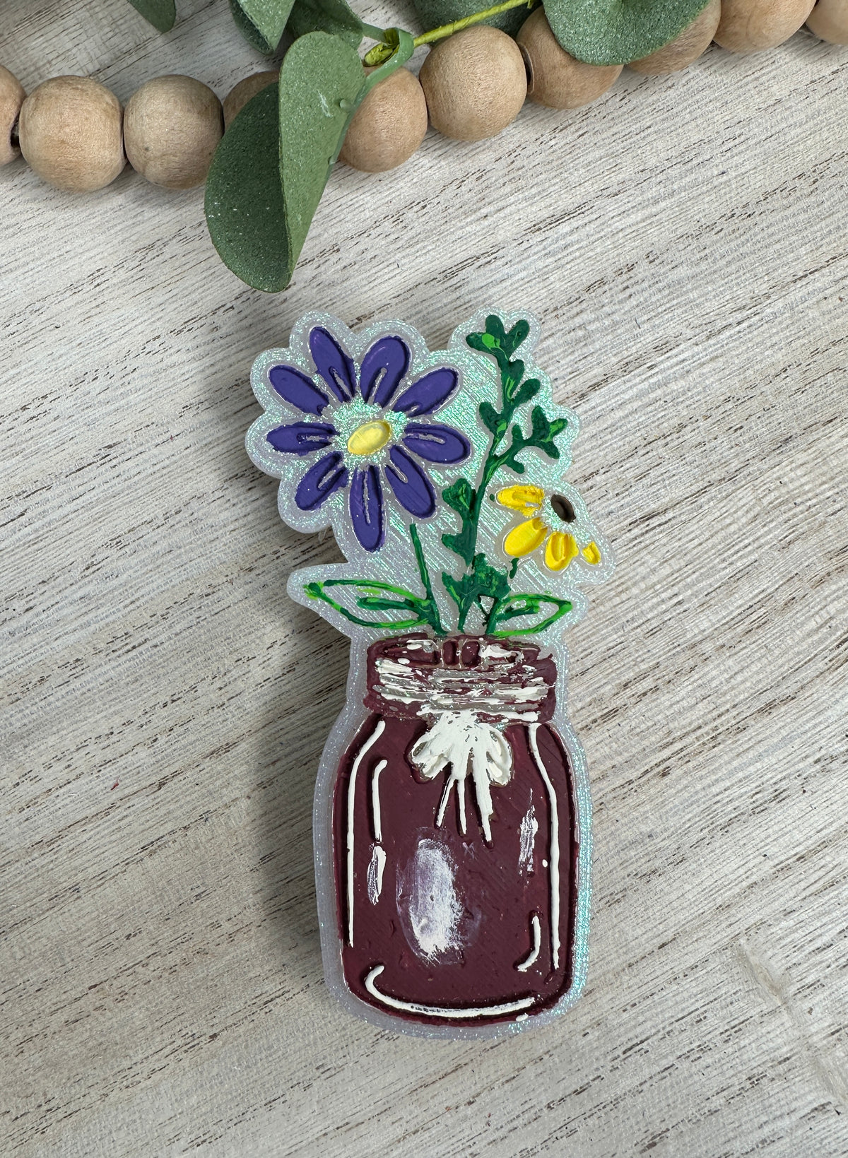 Maroon Mason Jar