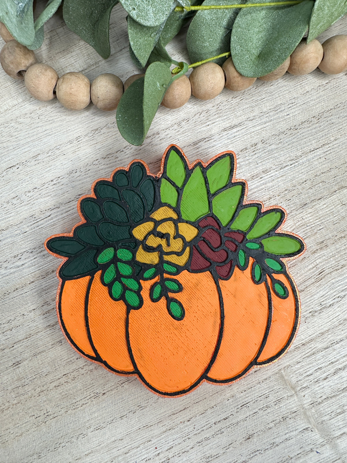Short Pumpkin Succulent Dark