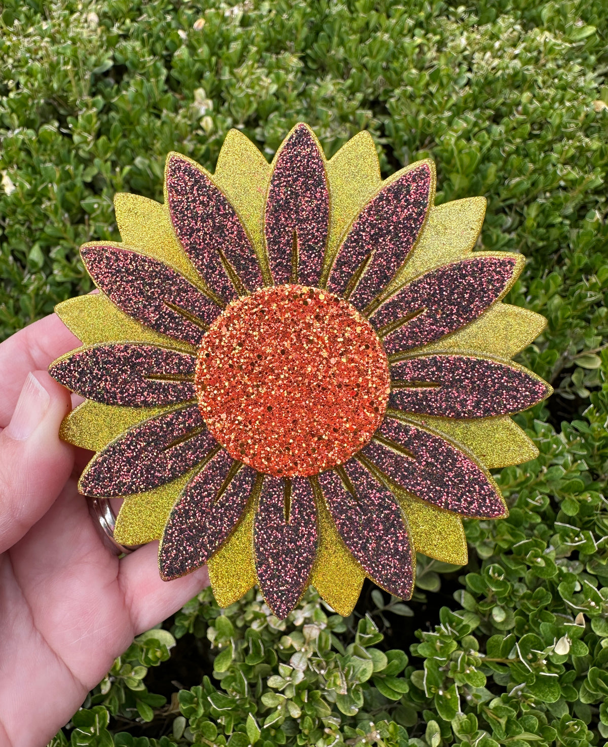 Gold and Glitter Sunflower