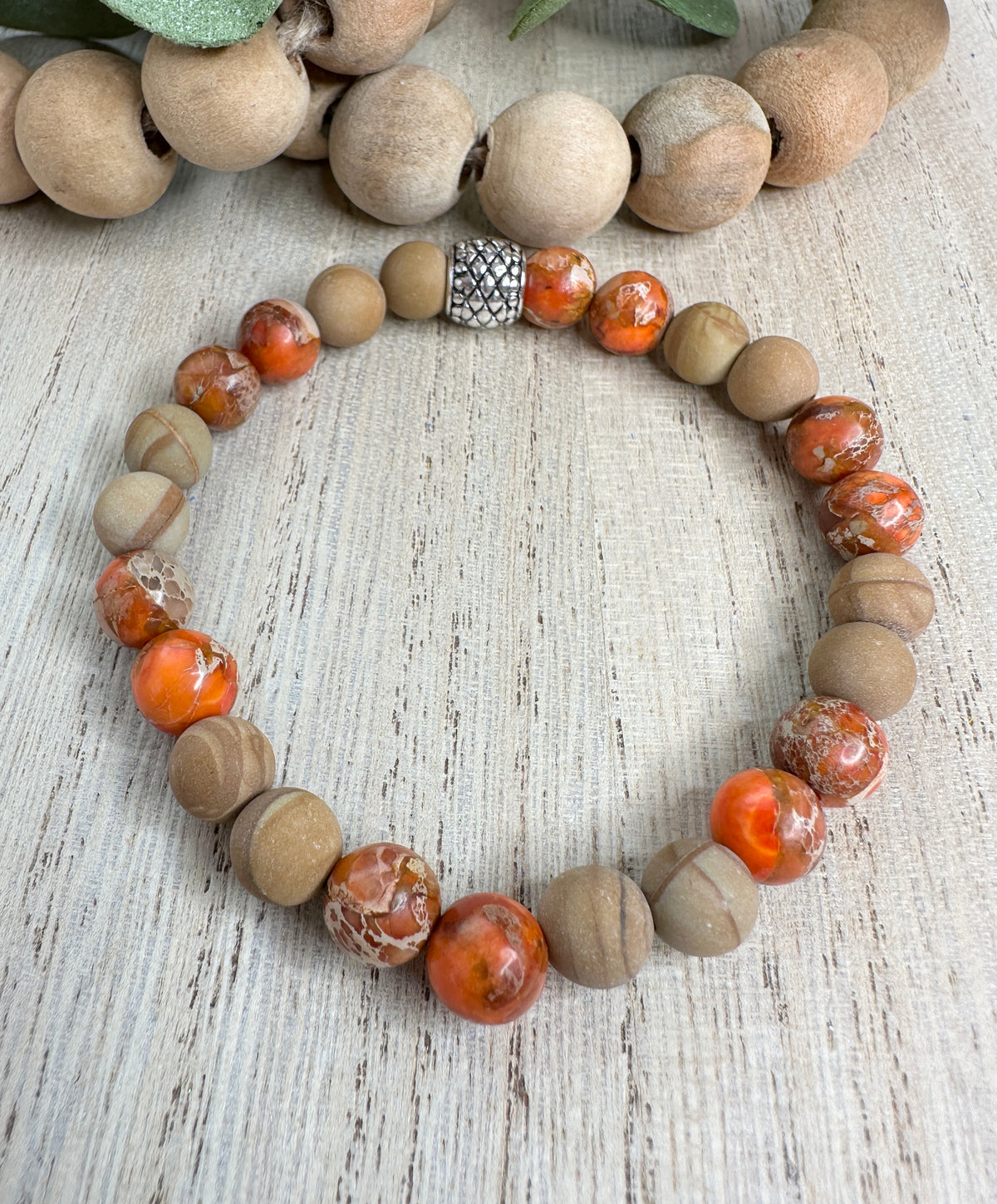 BRACELET #6 Orange and Brown