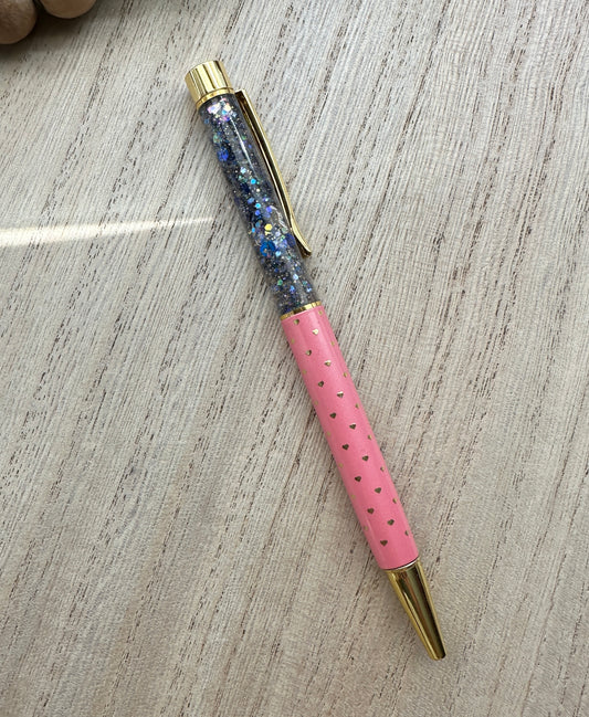 Pink Snowglobe Pen E